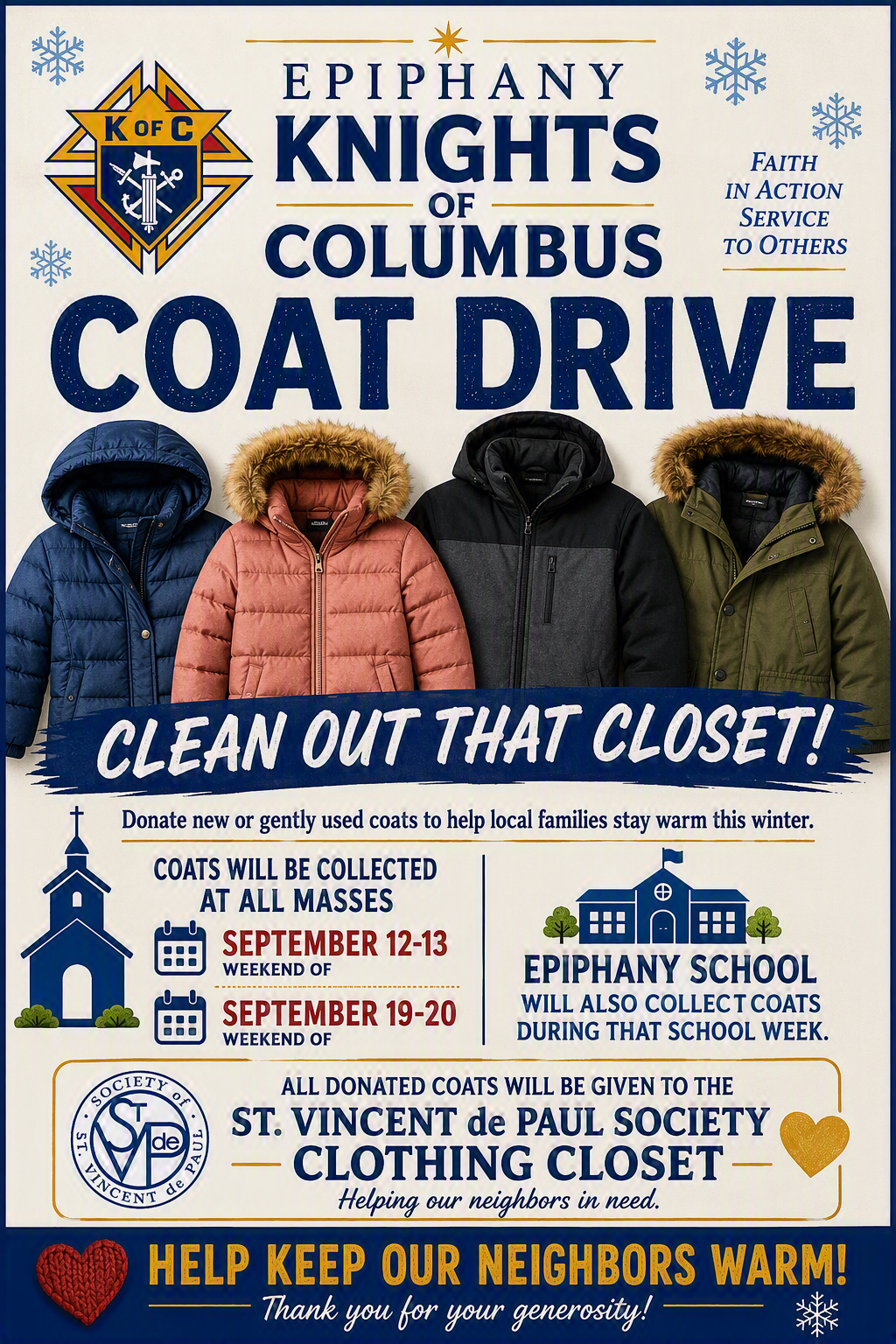 coat drive flier