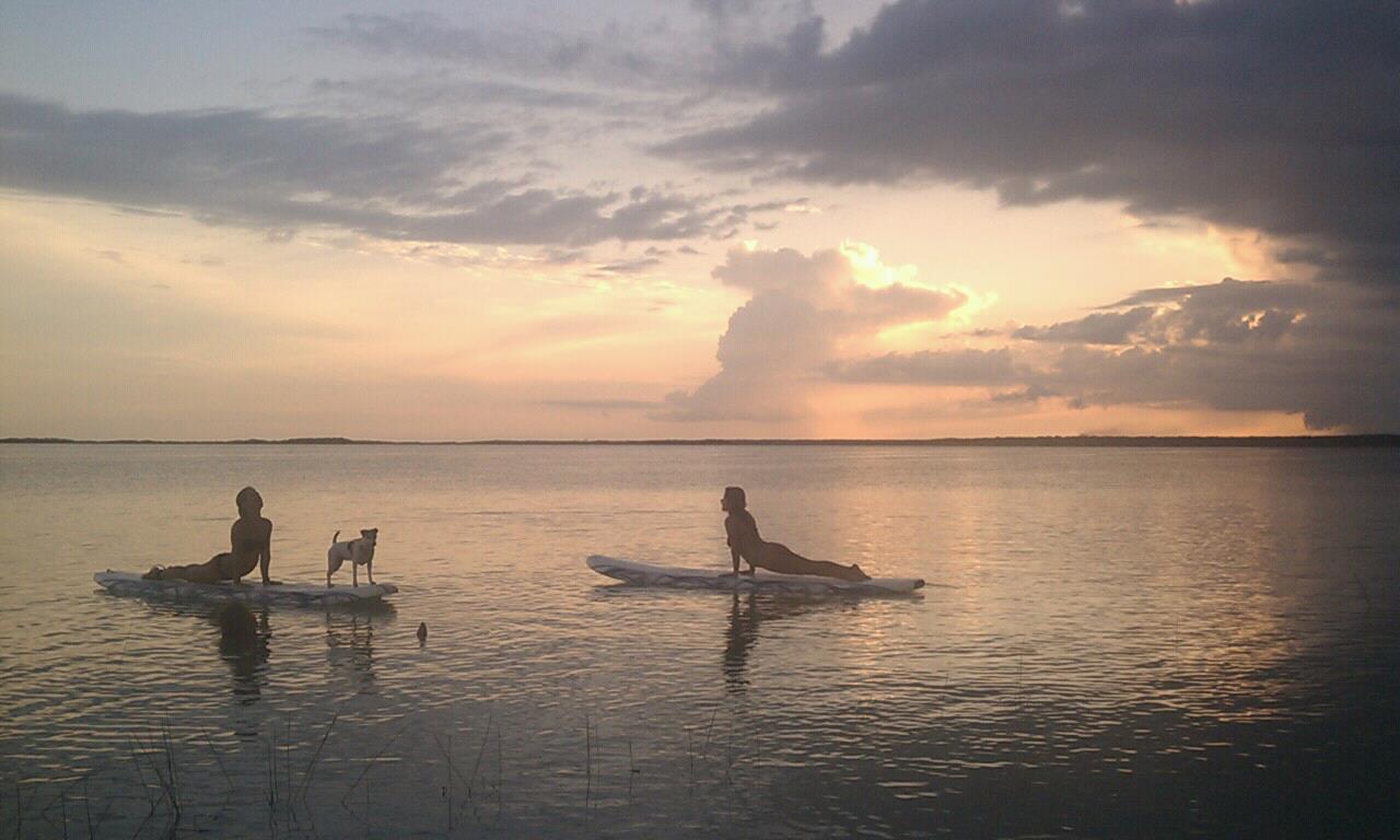 SUP Yoga Sunset