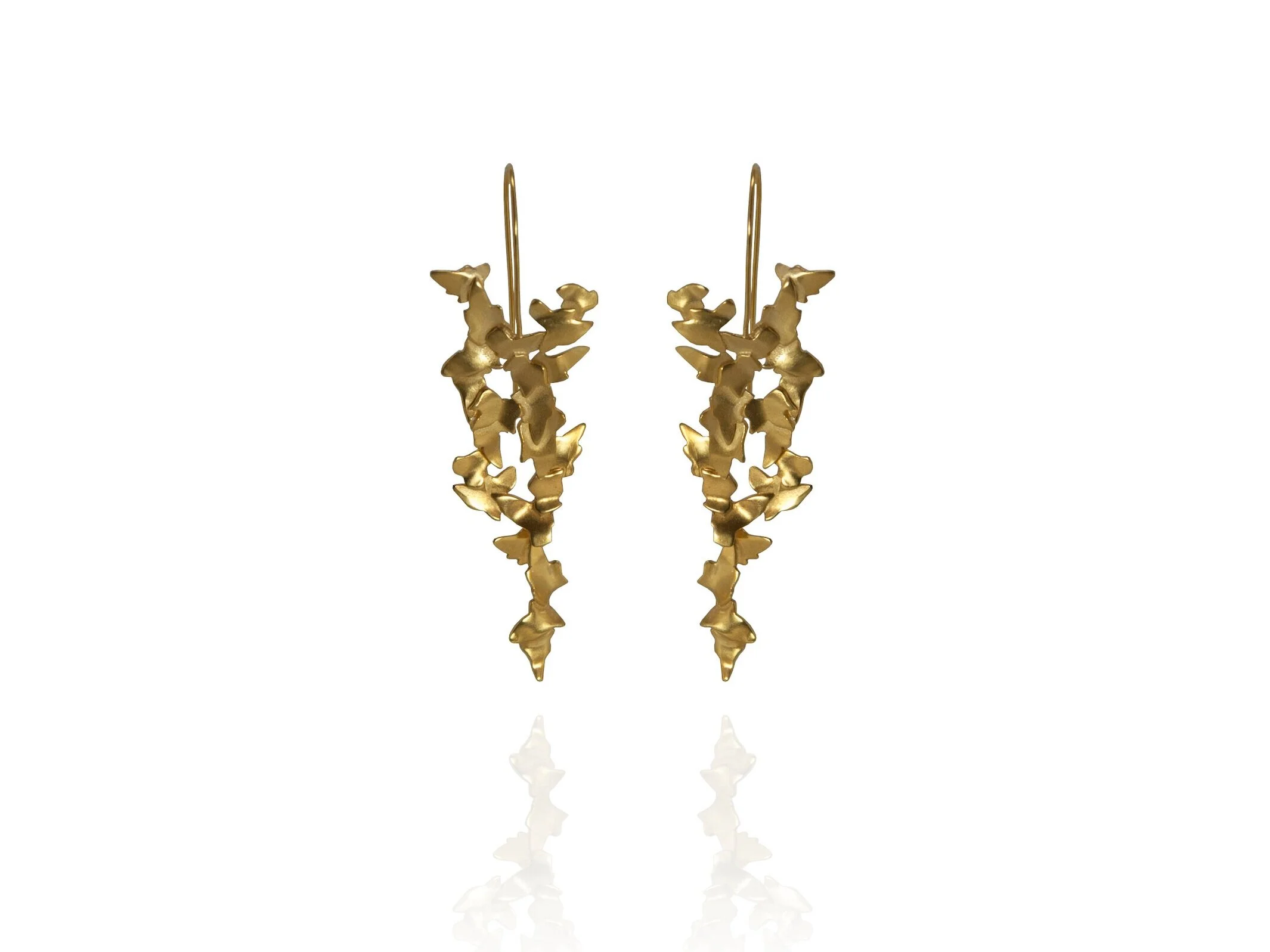 Golden trailing Ivy earrings