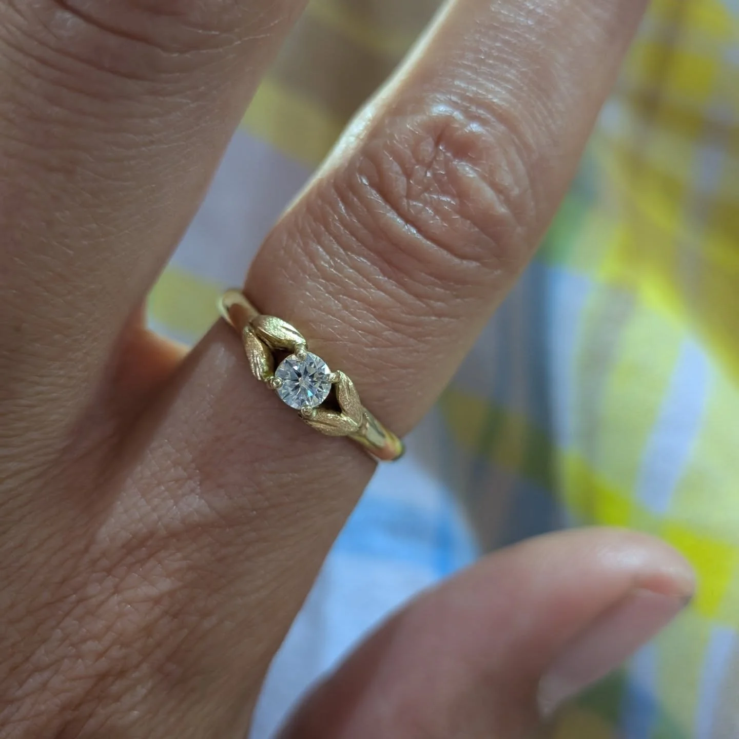 Olive ring 🫒 ~ Heirloom Gold melt.....

I loved working on this ring commission earlier in the year! The customer requested we melt down family heirloom gold rings to make this beautiful bespoke engagement ring. 
The melt included rings from multipl