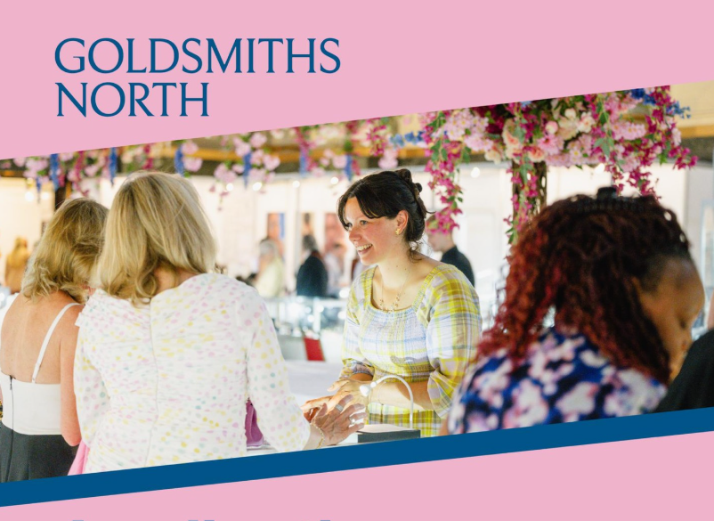Fiona exhibiting tat Goldsmiths north 2025. She will return with unique ranges of intricate floral jewellery 5 - 7th June 2026 at the Cutlers Hall, Sheffield.