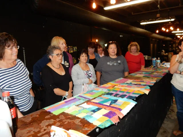 The group talked about layout ideas for everyone's finished blocks.