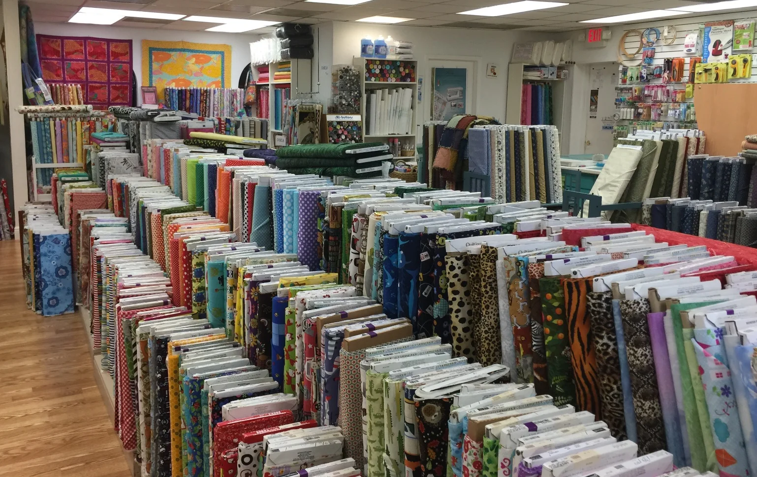 Stitchcraft generously allow us to use their classroom for meetings. 