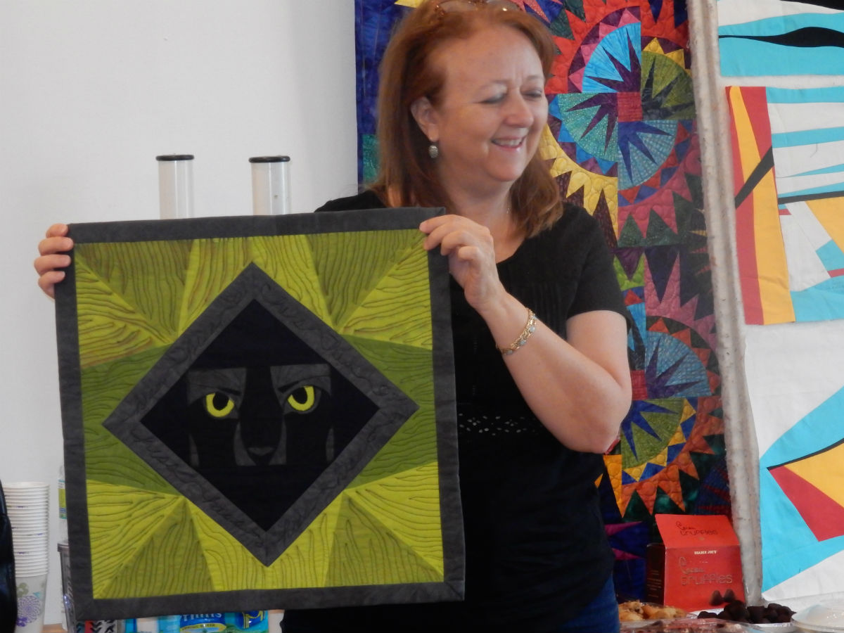 Debby Schindall's Wicked Black Cat Quilt