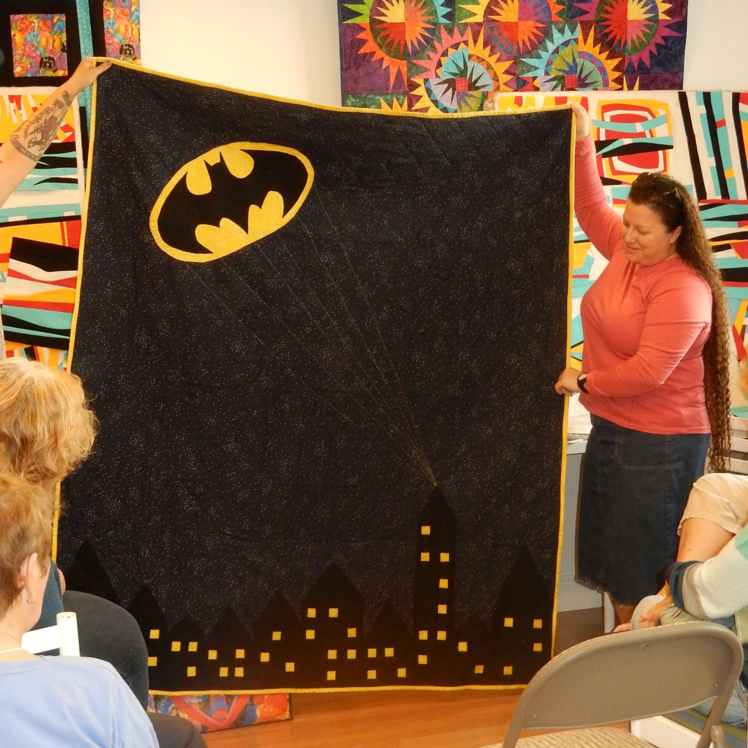 A Batman Quilt, by Monica Peacock