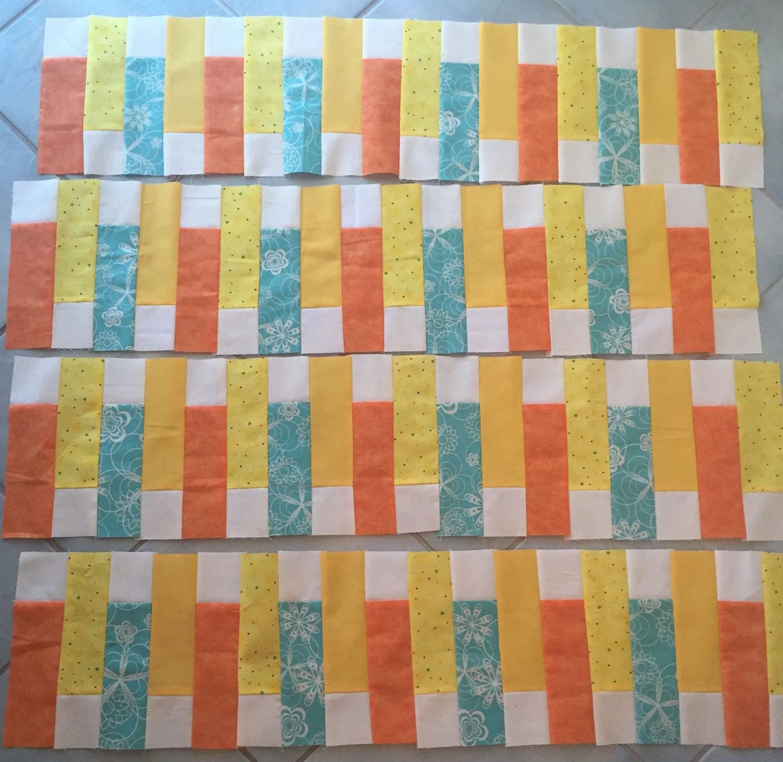 Sunset Ridge blocks made by Susan Capone