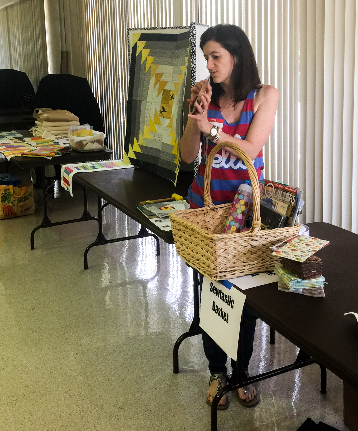 Sewtastic Basket coordinator Alyson Christianson shows us all the goodies.