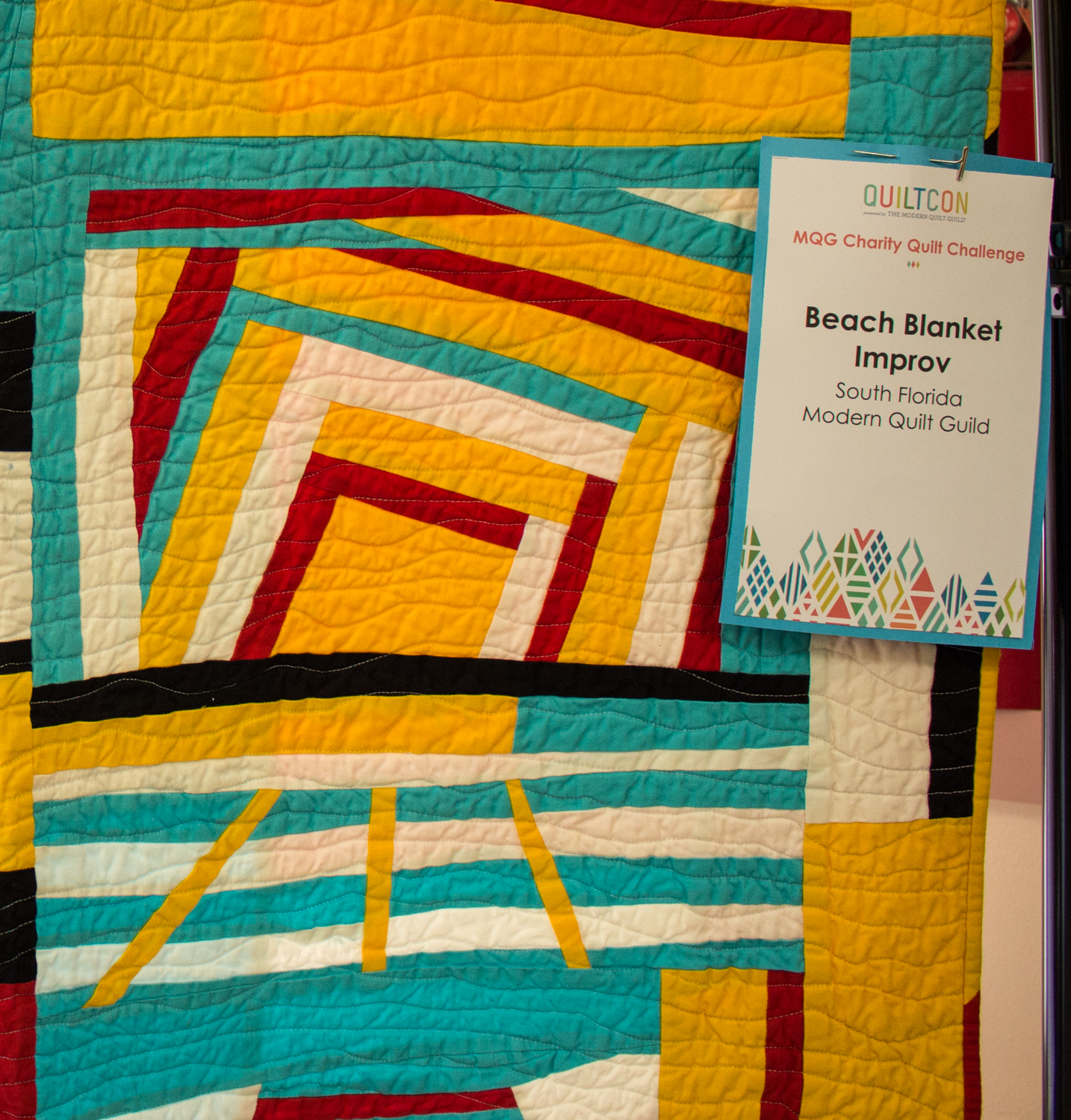 Our Quiltcon quilt made it home!