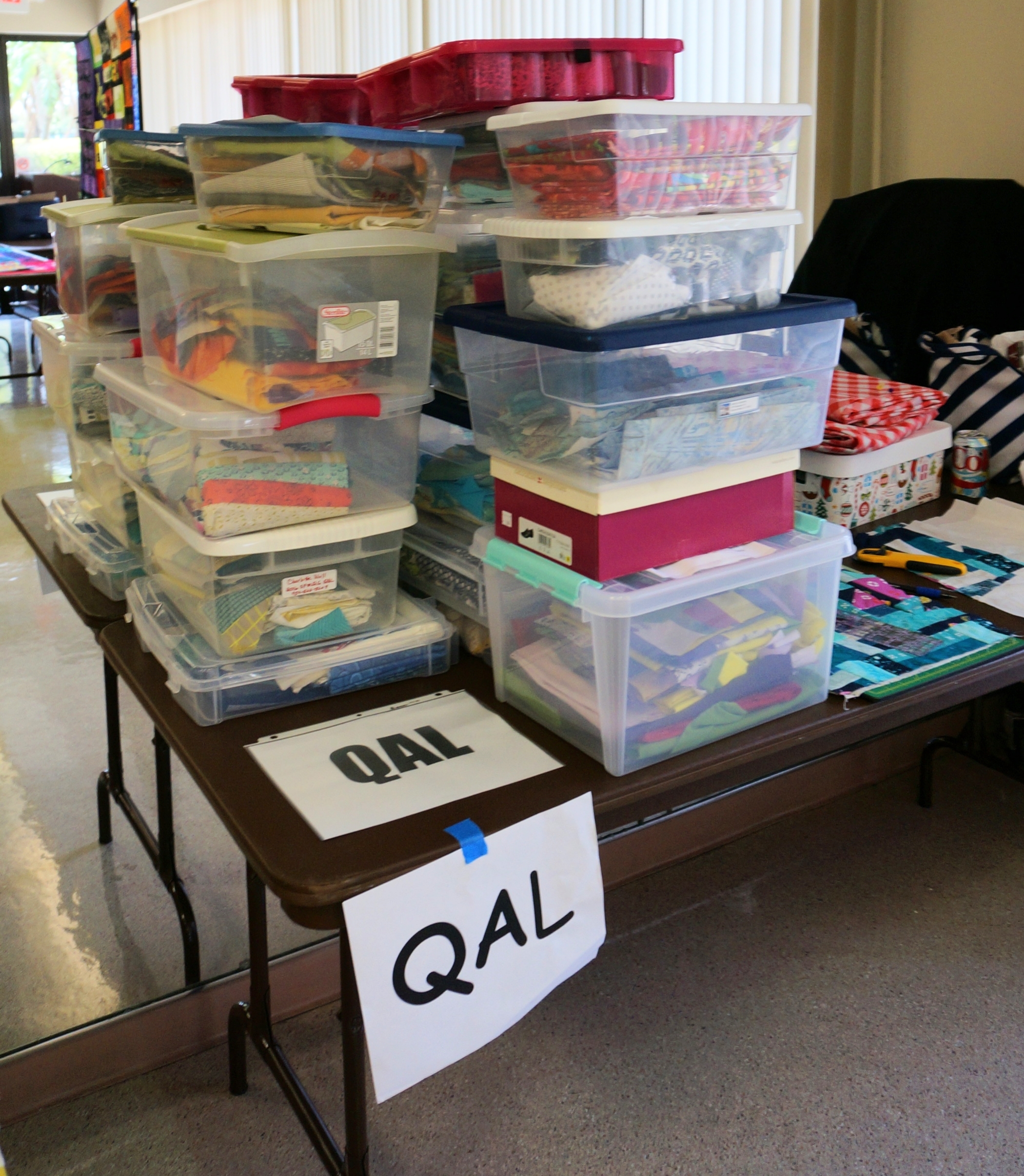 QAL boxes stacked up and ready to swap!