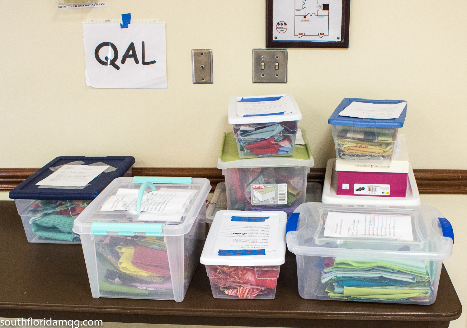 QAL boxes ready for exchanging