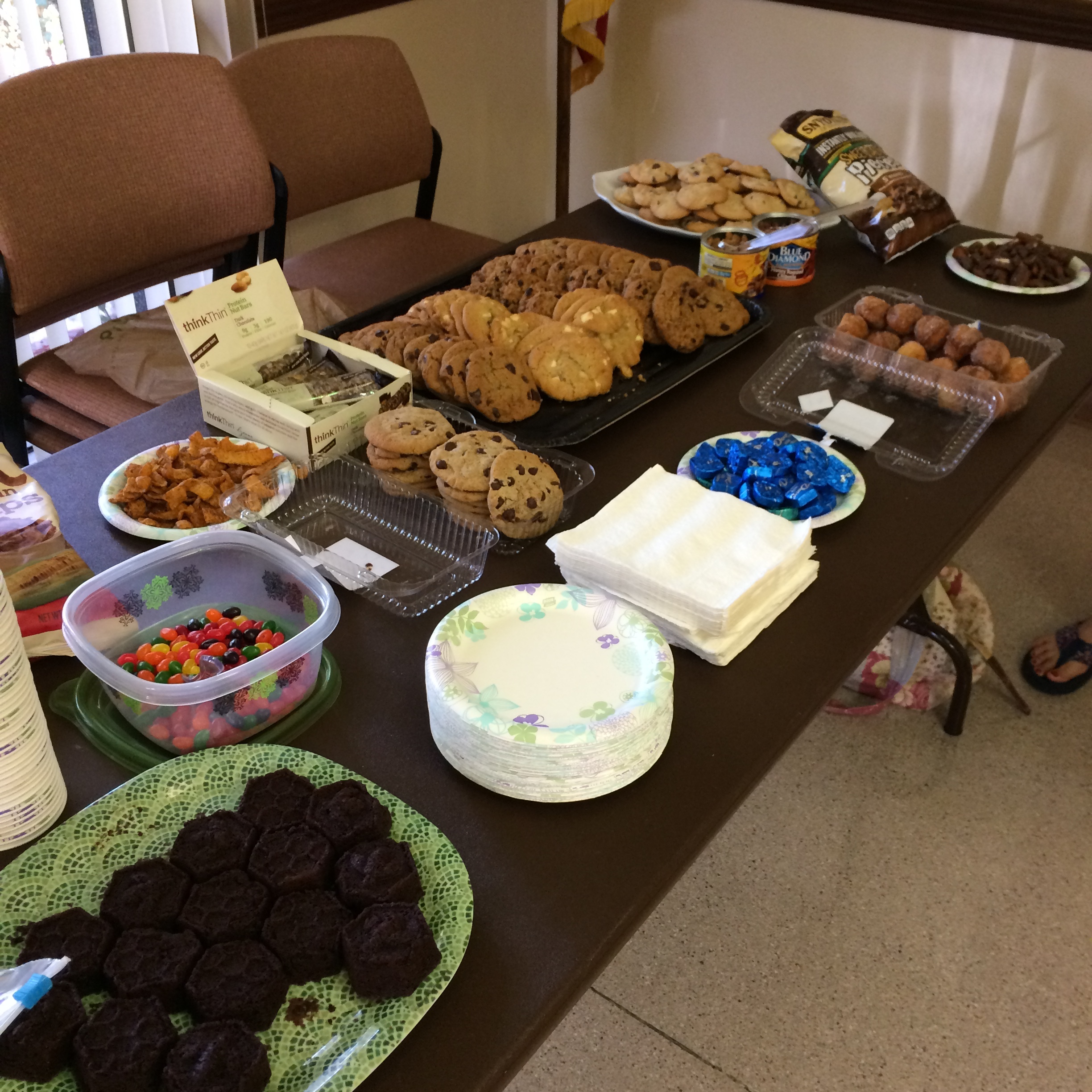 Bountiful snack table
