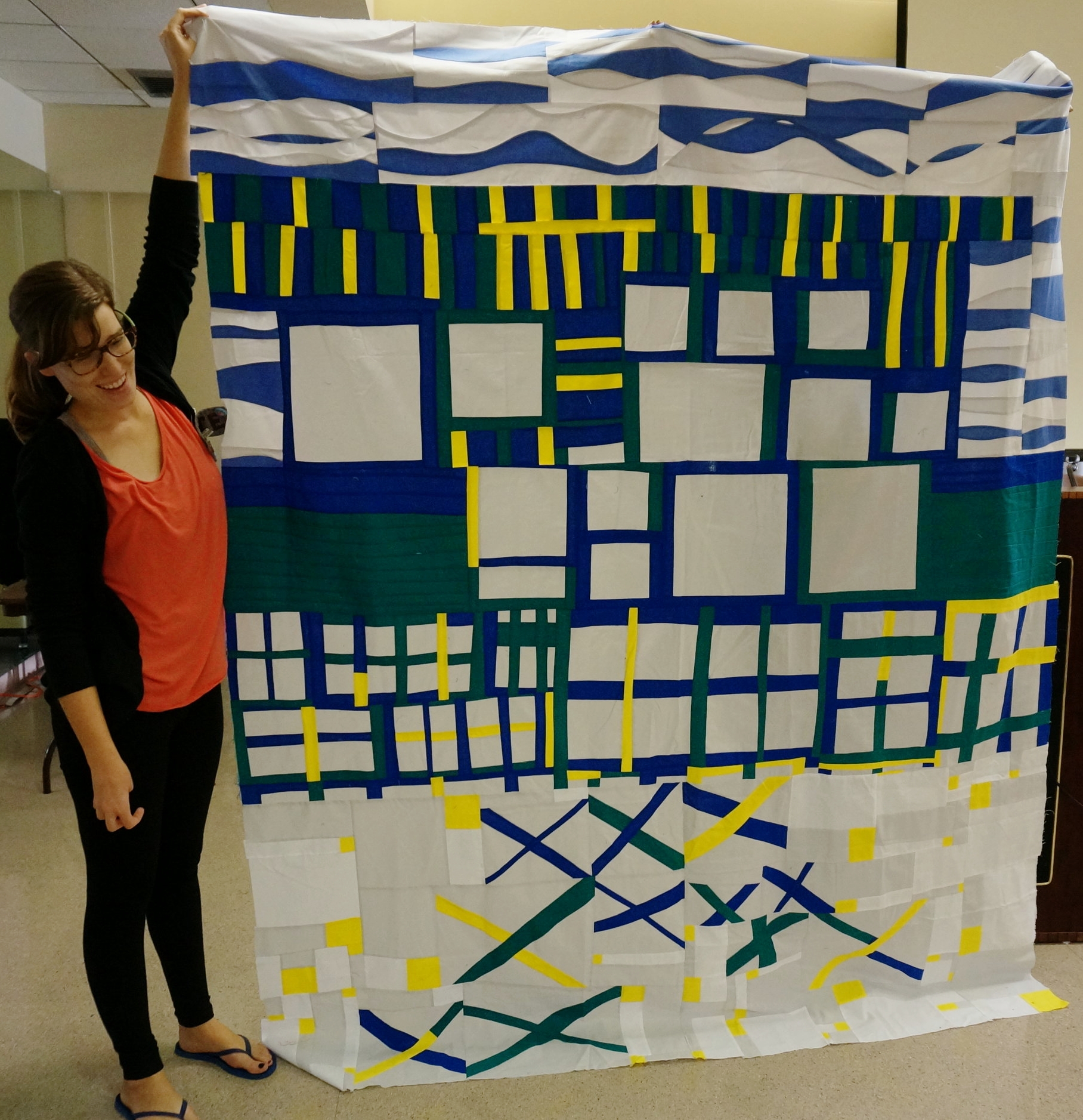 Quiltcon 2017 Charity Quilt finished top