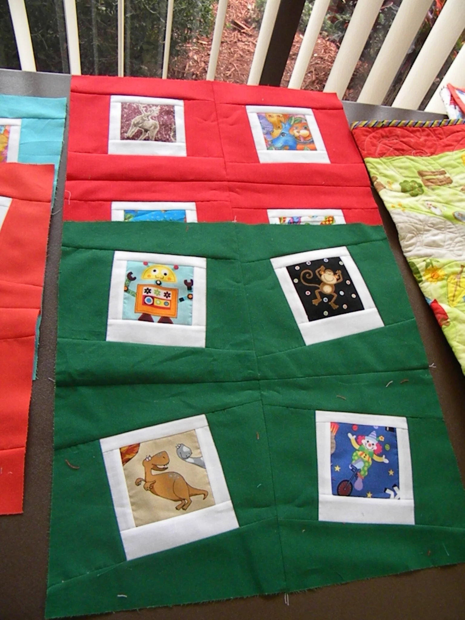 A sample of a completed Polaroid block. 