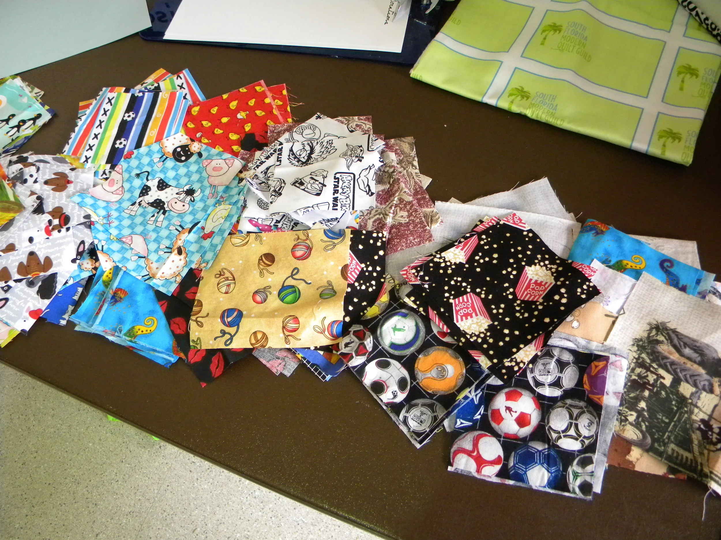 Scraps to be used for the "Polaroid"