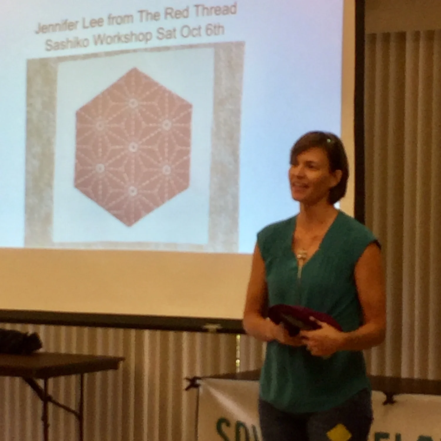  Title :  Hand Sashiko Workshop  -  Teacher :  Jennifer Lee      