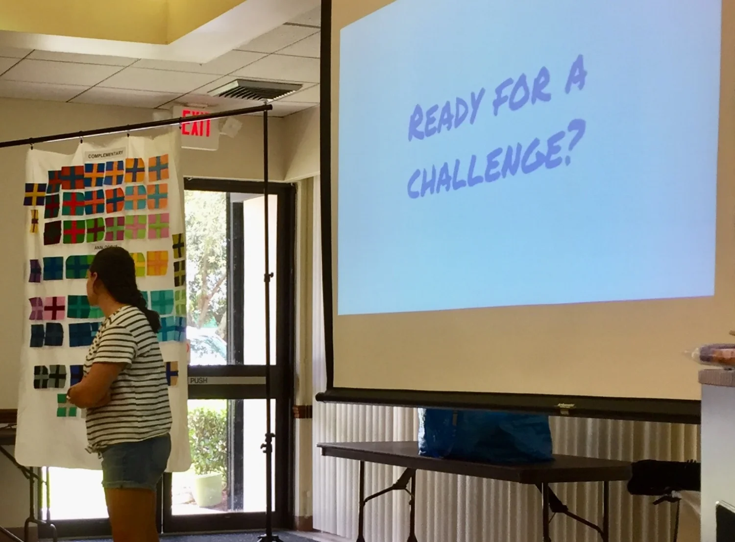  SFMQG and  QuiltCon Two Color Challenge  due at November meeting 