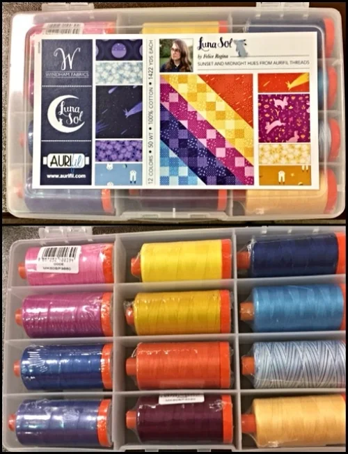 Thread Prizes for Two Color Challenge from Aurifil