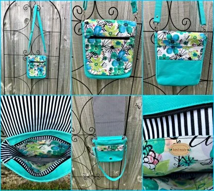 S&T SherryP Corcoran Crossbody bag Pattern by Hold It Right There  Made for my friend birthday our dogs have had a standing play date at her house every Wednesday for the last year and a half