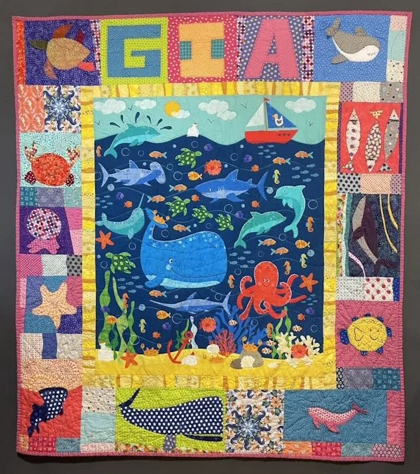 S&T CharlotteN Gia baby quilt