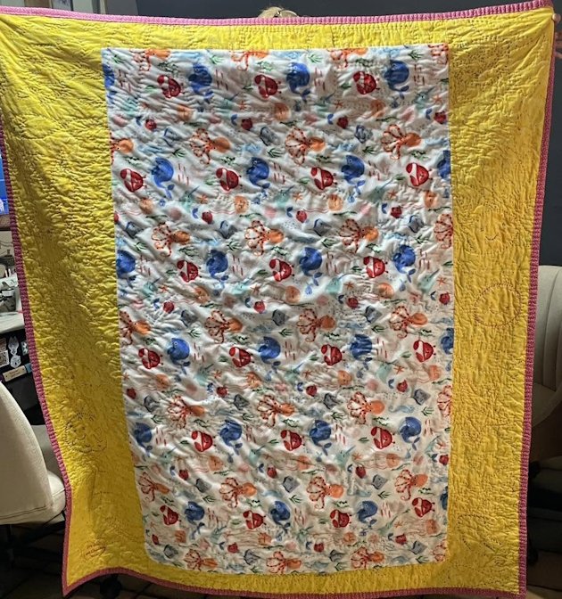S&T CharlotteN Gia baby quilt - back