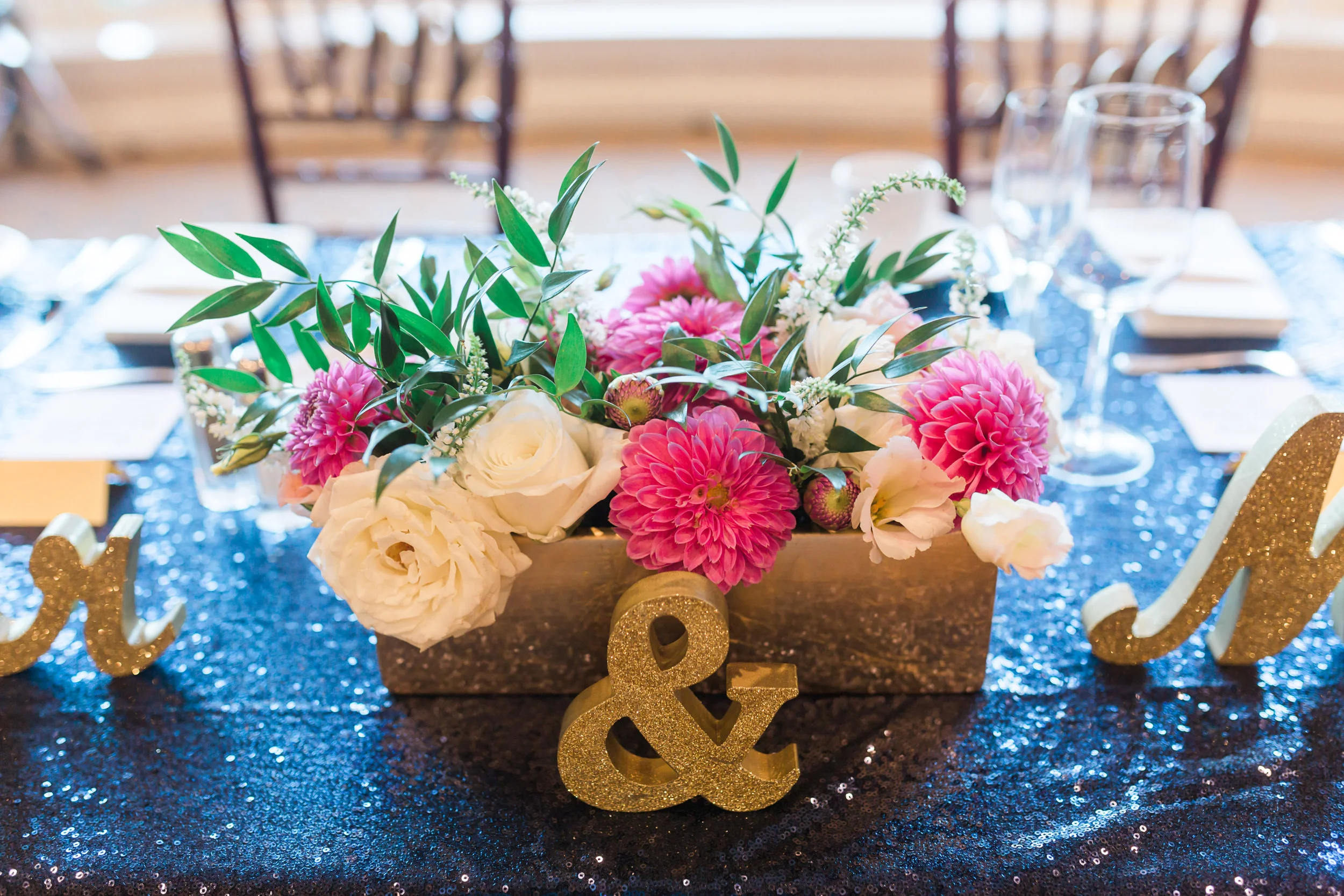 Bride and groom had a stunning navy and gold fall wedding at Spanish Hills in Camarillo, CA. The white florals and greenery were the perfect touch throughout the SoCal venue, reception decor and centerpieces. This fall wedding has affordable wedding DIYs ideas that look more luxe than they are. This is a must save! Planning:@janealexandraevents | Photography: @KJacksonPhoto | Florals: @velvetblooms #JAE #janealexandraevents #camarilloweddingvenue #weddingplanning #camarillowedding