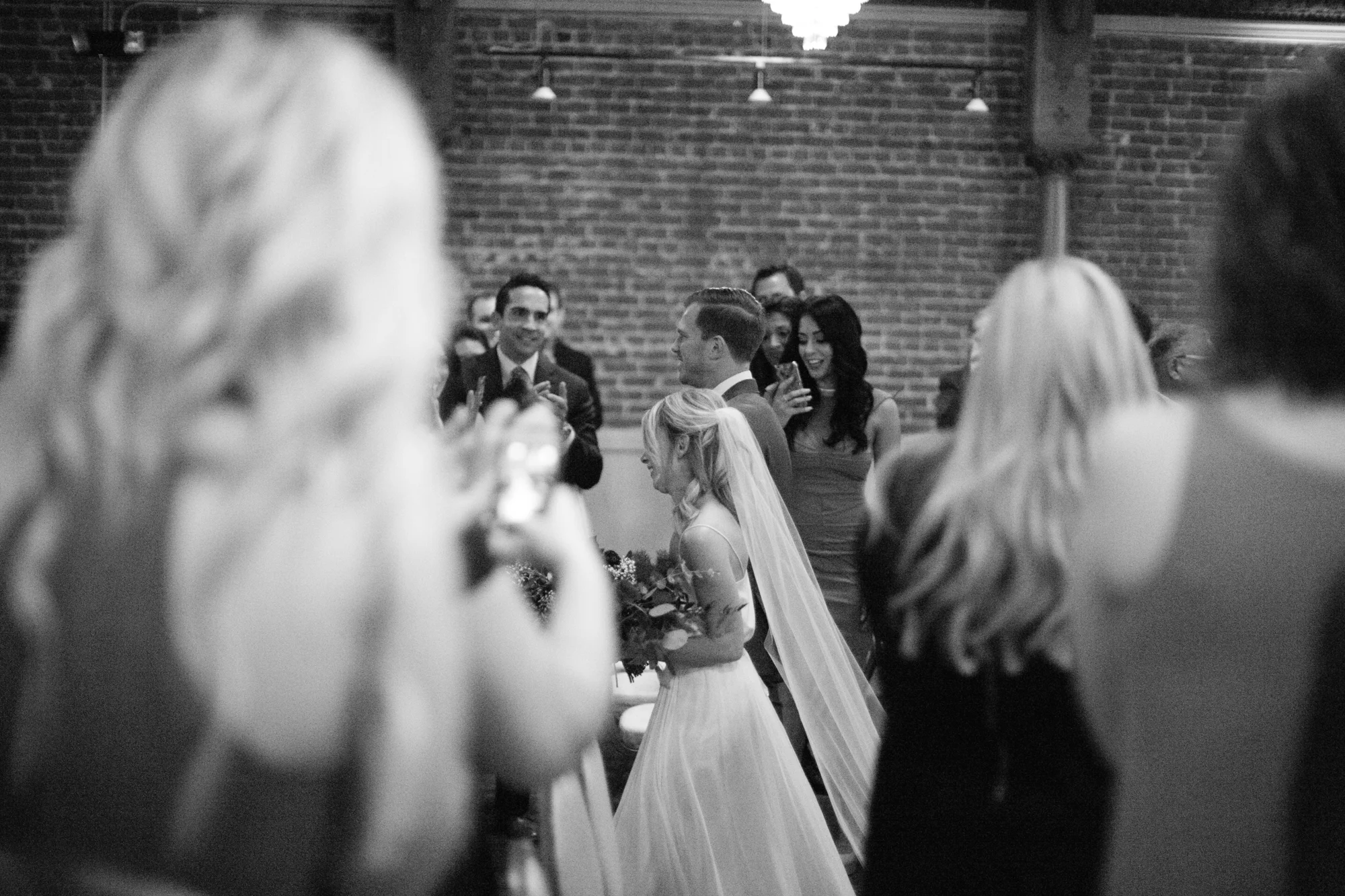Bride and groom had a stunning navy and green winter wedding at The Loft On Pine in Long Beach, CA. The pops of rich colors matched the venues industrial vibe and the bride's giant bouquet of wild greens was pretty epic. The flowy BHLDN two piece paired with a leather jacket was perfect for the cooler weather but also looked pretty badass. Planning:@janealexandraevents Venue:@theloftonpine #JAE #longbeachweddingvenue #weddingplanning #theloftonpine #winterweddingideas
