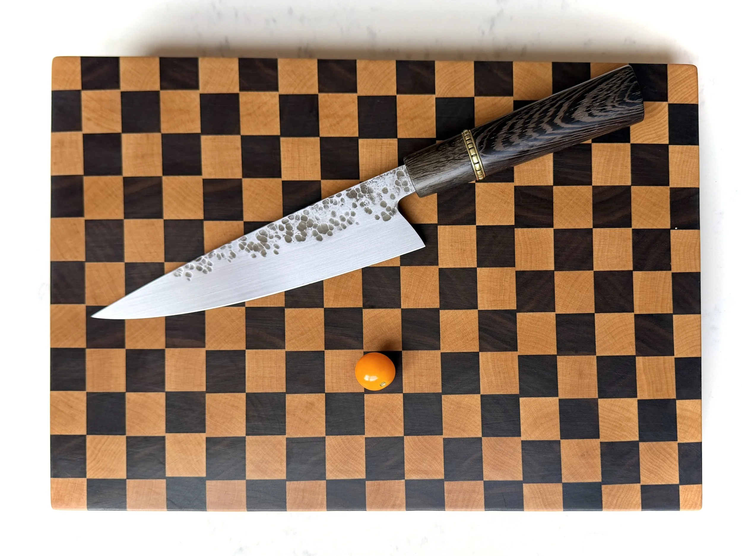 Large Walnut & Maple End-Grain Cutting Board