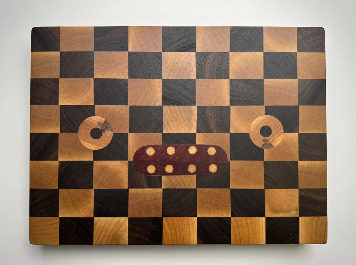 Medium Maple and Walnut End-Grain Goblin Board