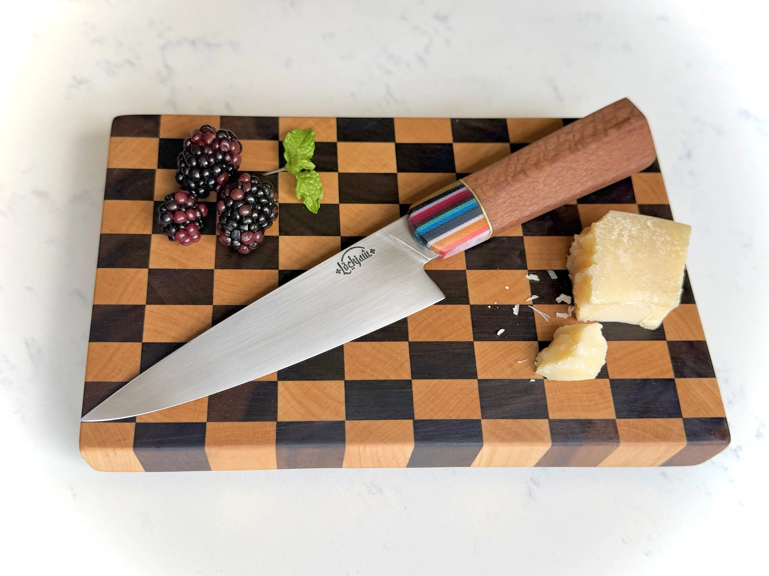 Small Walnut & Maple End-Grain Cutting Board