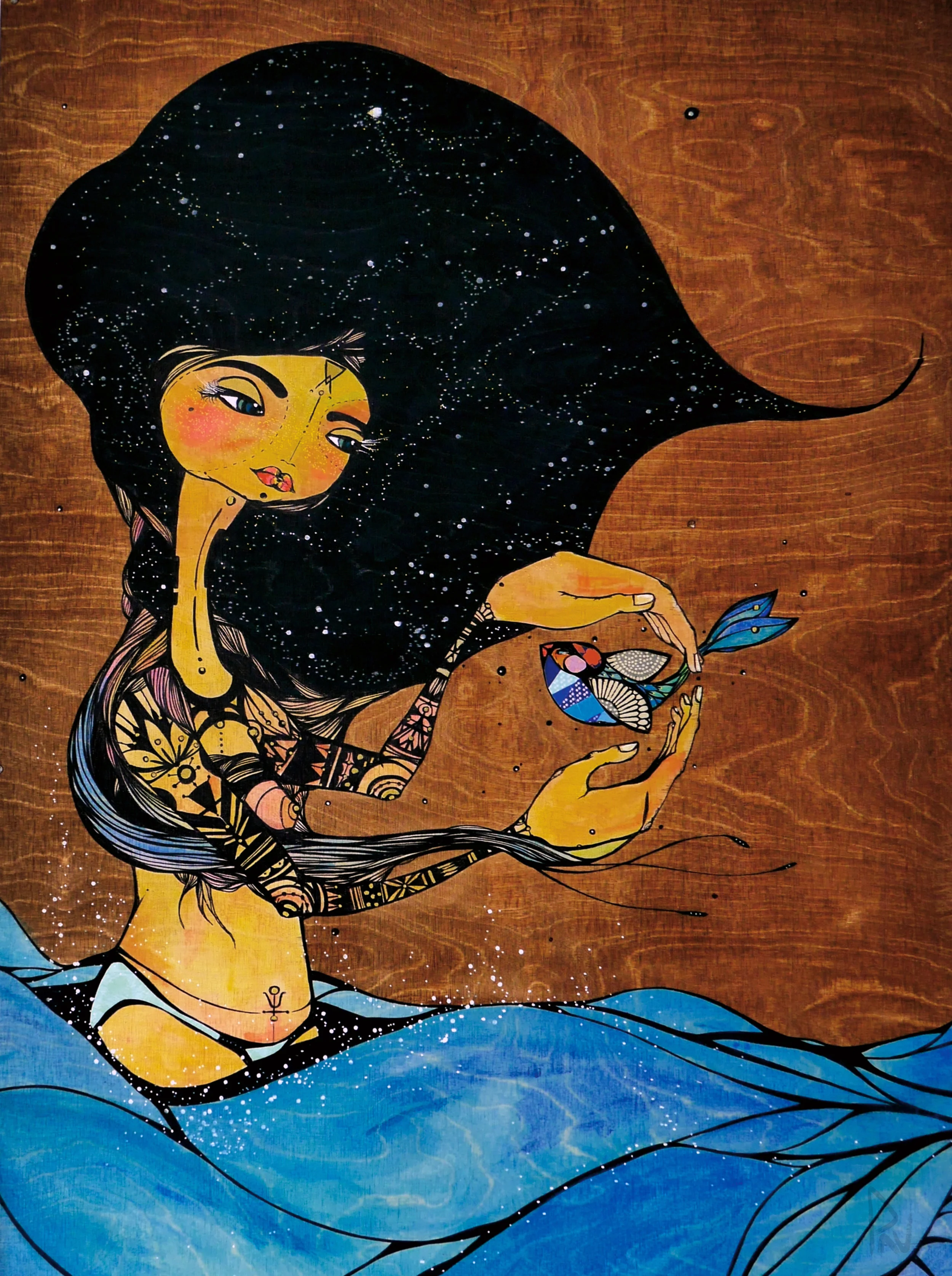 NAKAI (Coming Full Circle Series) 2013 | 61x102 cm | Mixed Media on Wood
