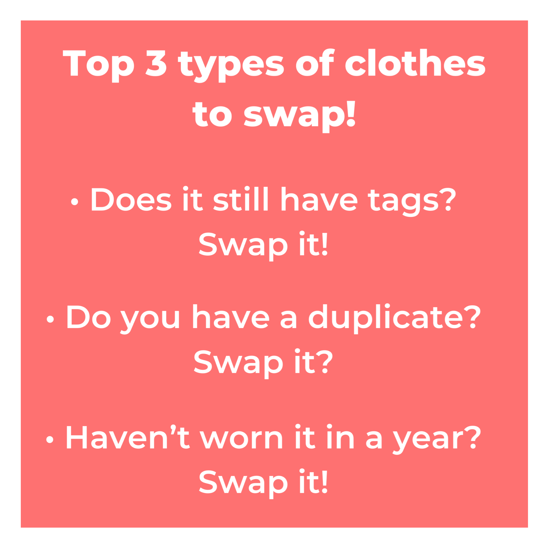 SHE SHOPS SWAP - What to Swap