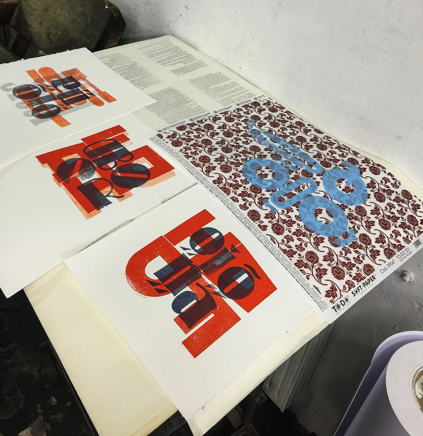 prints in process