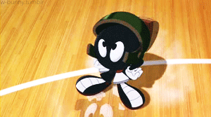 Realizing that Marvin the Martian was refereeing because he's both Looney Tune and alien.