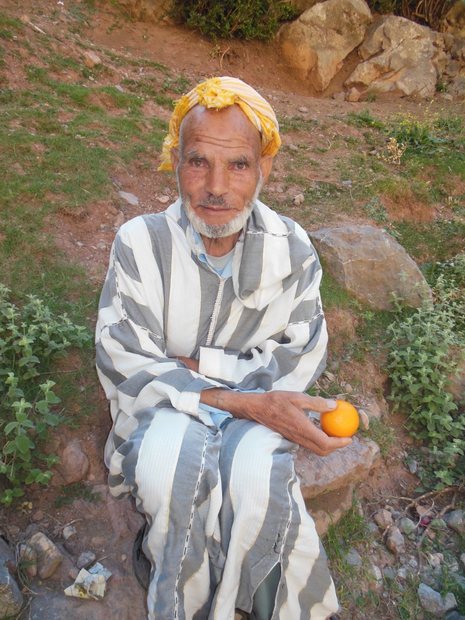 Our “orange rescue” man at the Taghia Springs.