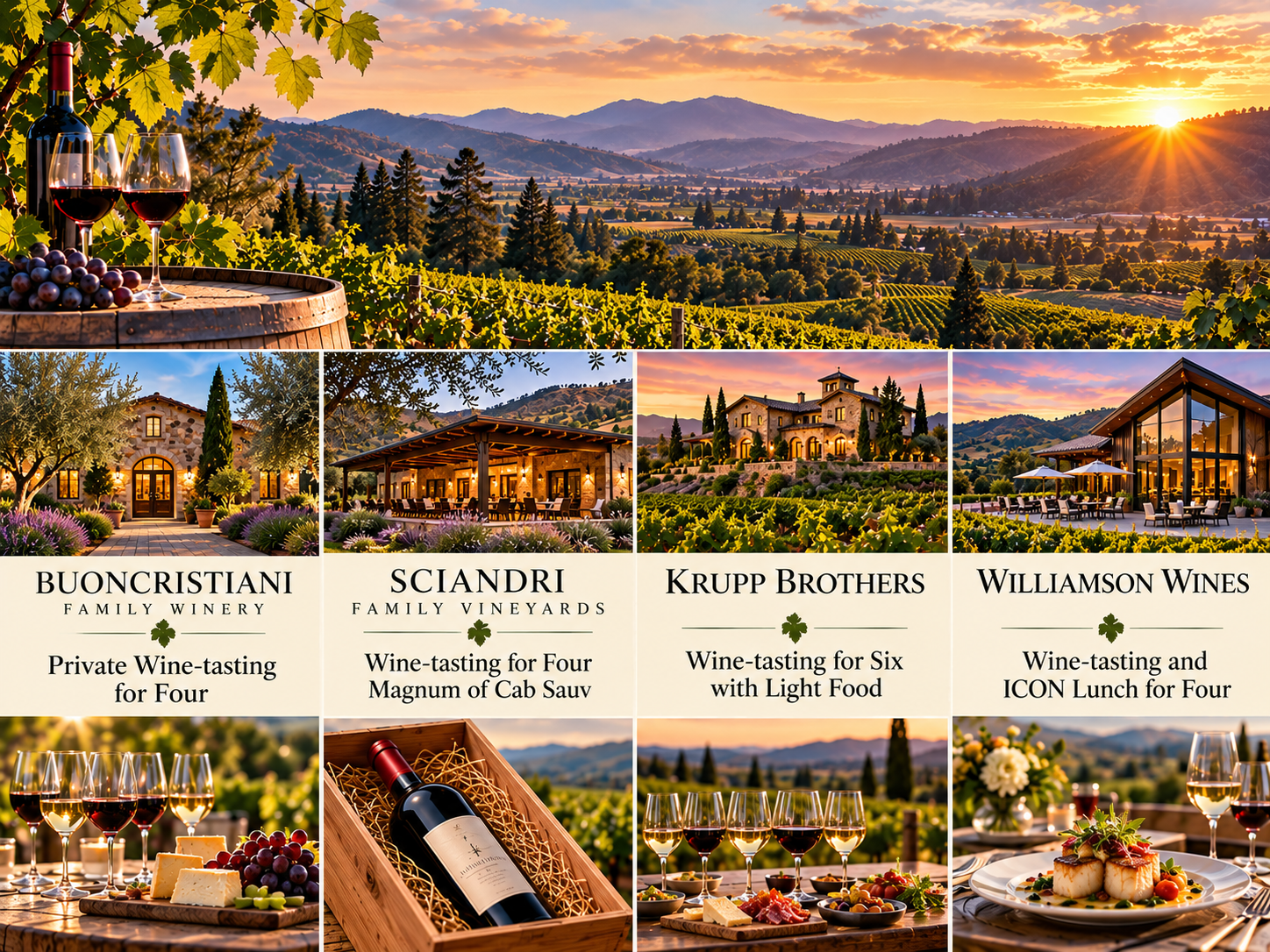 A TASTE OF NAPA &amp; SONOMA COUNTIES