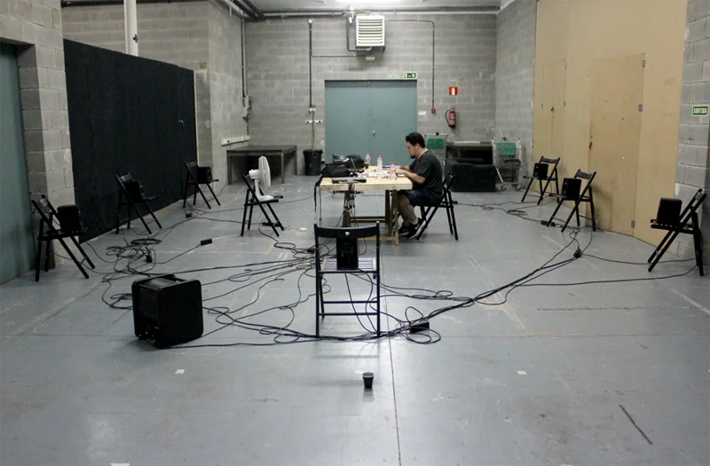 Sound Spatialization study test @ Hangar Art Center