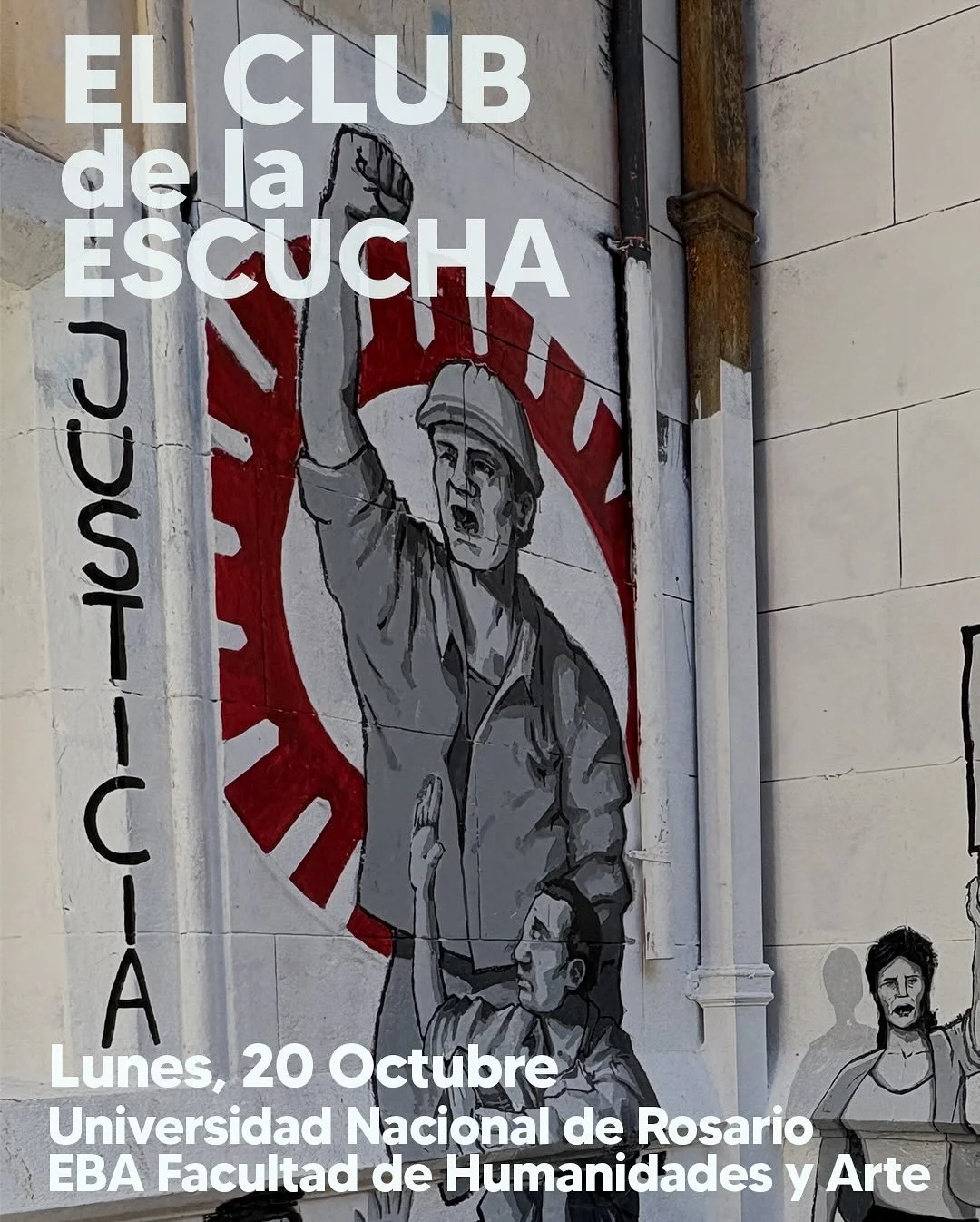 Este lunes 21 de Octubre estar&eacute; en la EBA - Facultad de Humanidades y Artes de la Universidad de Rosario, con el CLUB de la ESCUCHA 👂👂🏻👂🏼👂🏽👂🏾👂🏿
Tendr&eacute; un peque&ntilde;o stand en el Patio de la Facultad de Humanidades para hab