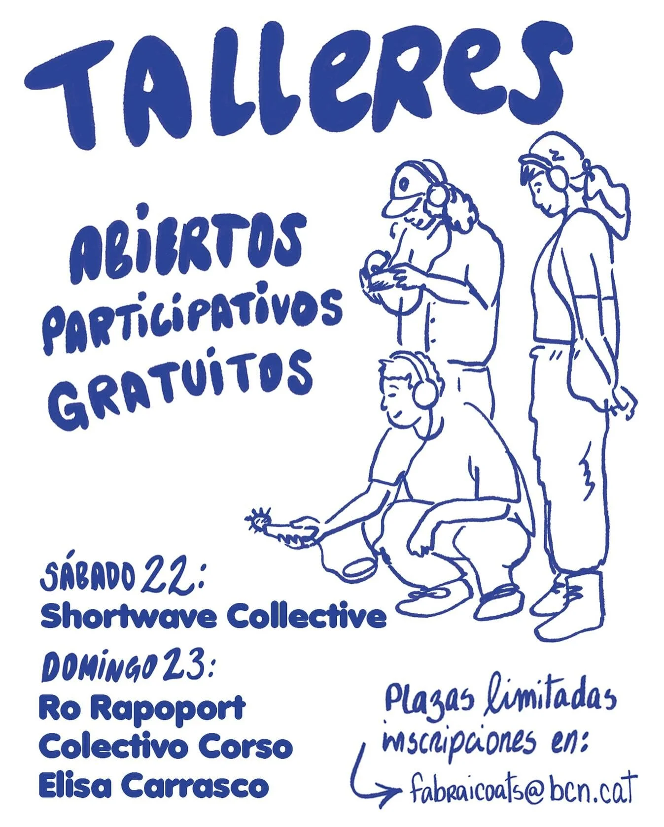 Pensando en explorar&nbsp;juntxs&nbsp;diversas pr&aacute;cticas de escucha, presentamos en la Jornada cuatro talleres muy especiales: Empezando el s&aacute;bado 23 a con el colectivo feminista internacional @shortwavecollective que utiliza el espectr