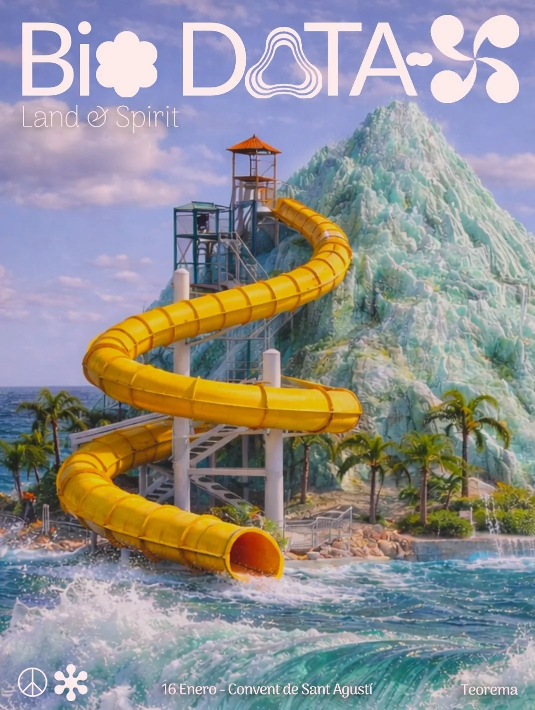 A great way to start the year is with a live performance by Ｂｉｏ　ＤＡＴＡ－Ｘ, invited by a project I really like @teorema.fde in a very special venue, @conventagusti. 

New recordings, new sound cosmologies, and a composition called LAND &amp; SPIRIT, whic