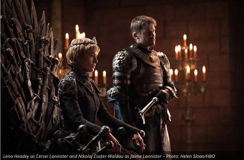 It looks like Jaime is still planted firmly by his sister/lover's side (at least in public). I say that last part because Jaime became the Kingslayer for killing The Mad King Aerys Targaryen because he talked about doing the exact thing Cersei did, blowing up half of Kings Landing. (Technically, I think The Mad King wanted to blow up the entire city, but no need to nitpick). Nerdist just posted a new theory about the possibility of Jaime being the prophesied return of Azor Ahai and revealed a theory that perhaps Jaime and Cersei are only half Lannisters, being the children of Joanna Lannister and Aerys Targaryen. This rivals my own theory that Cersei is indeed The Mad Kings daughter. I don't disagree with their theory, however it seems there can only be three heads of the dragon at a time. We have Dany and Jon. Jaime and Cersei would make four. Here are the links to those theories. Nerdist Theory: https://www.facebook.com/Nerdist/posts/1658593500825118 ; My Theory: http://gamesforthethrone.blogspot.com/2017/03/my-crazy-game-of-thrones-theory-season.html