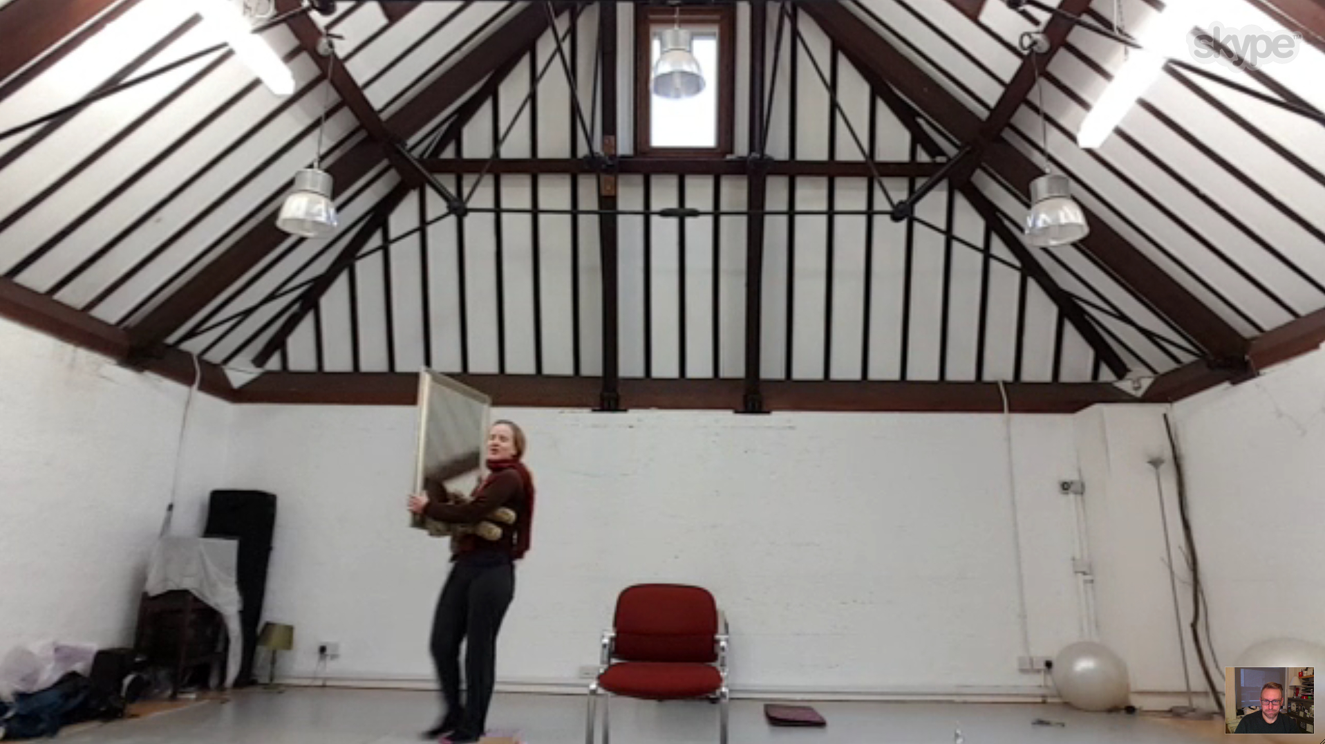 Skype rehearsing with Jenny, December 30, 2015.
