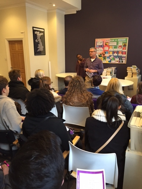 Orientation at NYU London, Bedford Square with Tony Skitt and members of the staff.