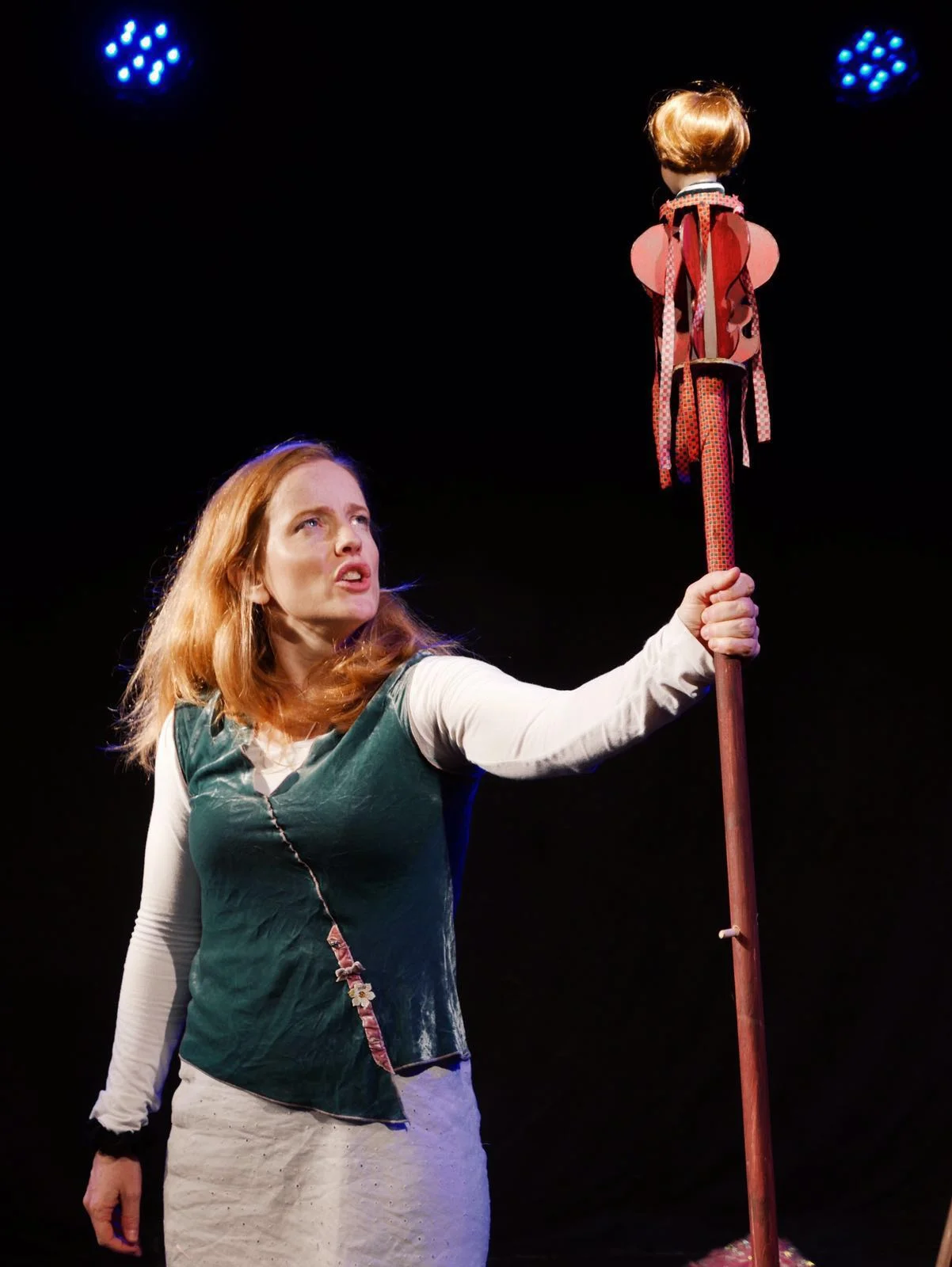 Jenny Macdonald in Enthroned at the 2016 New York International Fringe Festival Photo by J. D. Moran