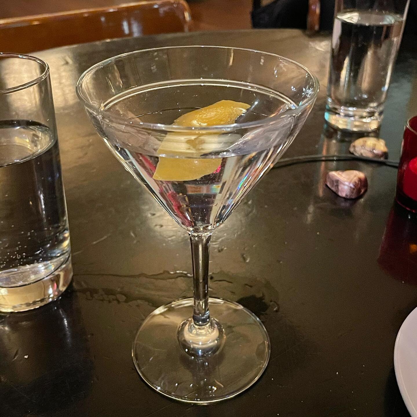 Indoor dining martini. #grateful