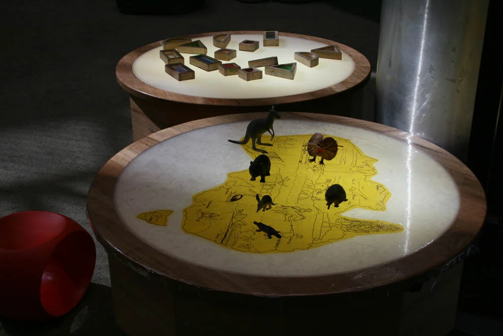 Map of Australia, 'Are we there yet?' in Play Pod for State Library Victoria.
