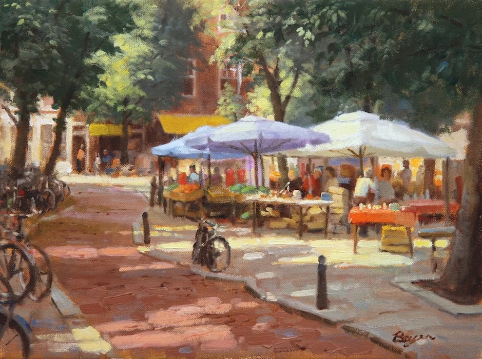 Market Square, Amsterdam 12x16 "sold"
