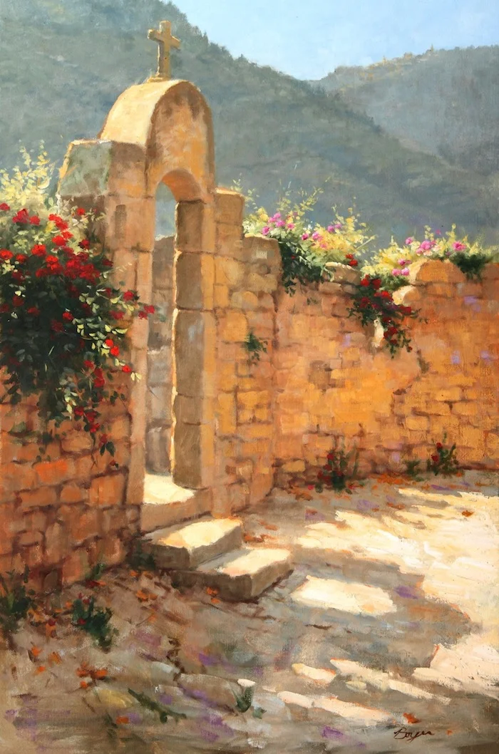 Church Wall in Bonnieux 36x24 "sold"