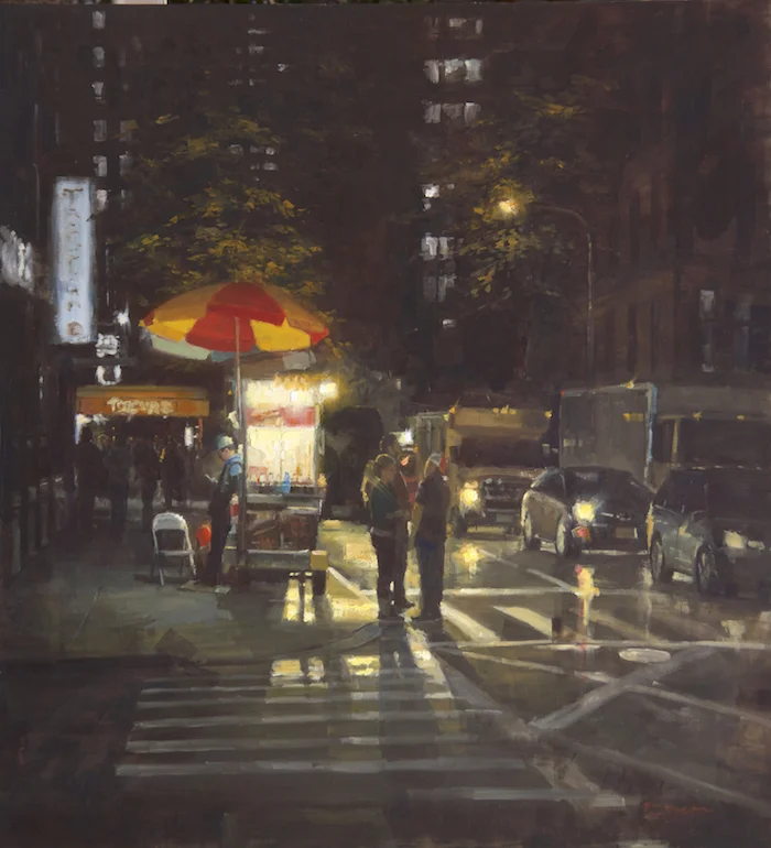 NYC Hotdog Vendor 36x33