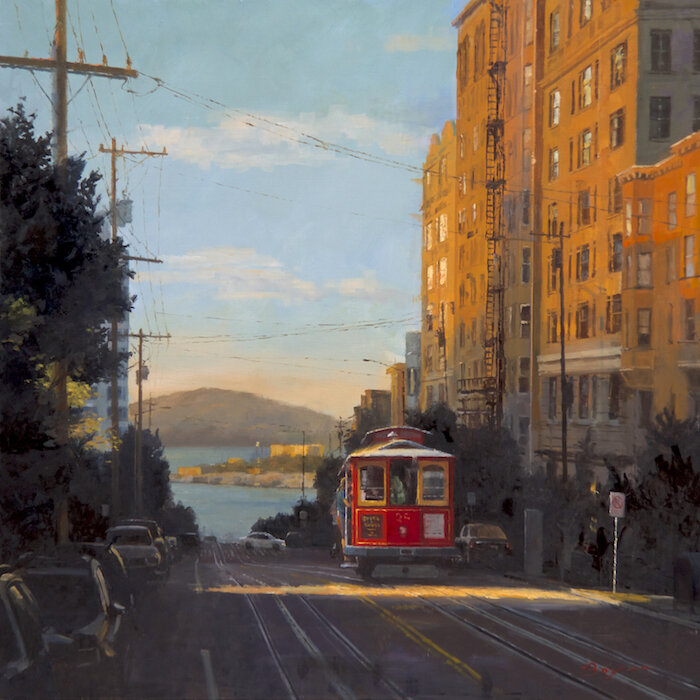 Red Cable Car 36x36