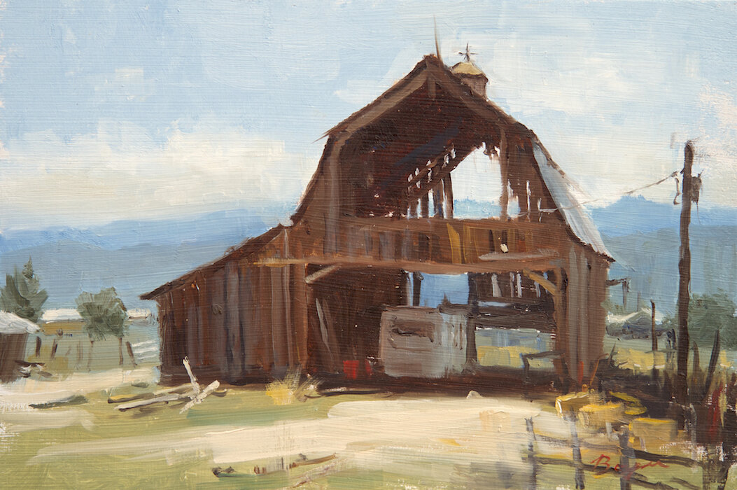 Old Barn in Utah 8x12